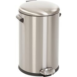 Poubelle à pédale Eko 31667567 acier inoxydable (acier inoxydable) argent