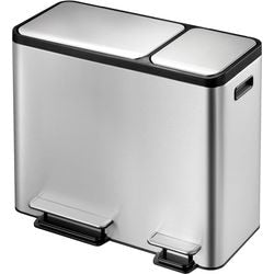 Eko Eko Pedal Bin Ecocasa 30 + 15 L Matzilverkleg