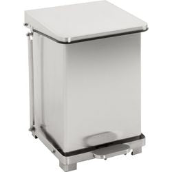 Poubelle à pédale en V 31058082 acier inoxydable (acier inoxydable) argent