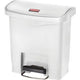 Poubelle à pédale Rubbermaid 76223989 polyéthylène blanc