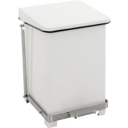 Poubelle à pédale en V 31058099 acier blanc