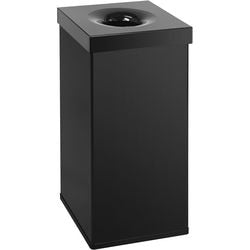 Dutchdesign poubelle 31003235 aluminium thermolaqué noir