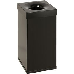 Dutchdesign poubelle 31004300 aluminium thermolaqué noir