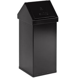 Dutchdesign poubelle 31004744 aluminium thermolaqué noir