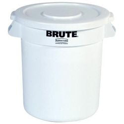 Rubbermaid poubelle 76012491 polyéthylène blanc