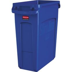 Rubbermaid poubelle 76227901 polyéthylène bleu