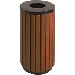 Poubelle en V 31010578 acier marron
