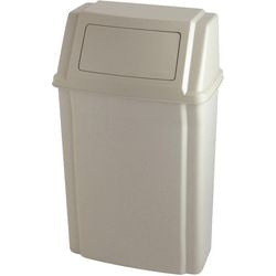 Poubelle Rubbermaid 76125511 Polyéthylène Crème