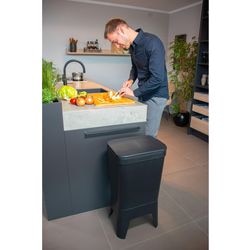 Bonton poubelle 92012732 polypropylène recyclé gris
