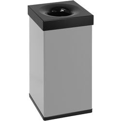 Dutchdesign poubelle 31003976 gris aluminium peint par poudrage