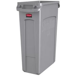 Rubbermaid poubelle 76186376 polyéthylène gris