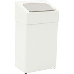 Dutchdesign poubelle 31650019 aluminium thermolaqué blanc