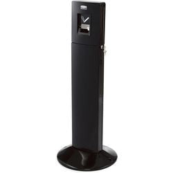 Cendrier Rubbermaid 76194371 acier galvanisé noir
