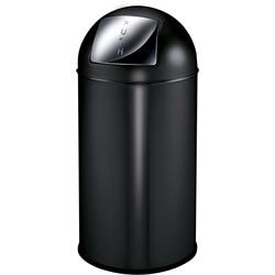 Eko Eko Waste Bin avec couvercle de pression 40 L Matte noir