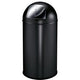 Eko Eko Waste Bin avec couvercle de pression 40 L Matte noir