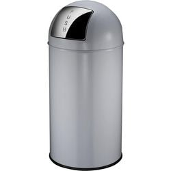 Eko Eko Waste Bin avec couvercle de pression 40 L tapis gris