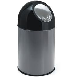 Poubelle en V 31023448 acier argent