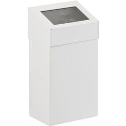 Dutchdesign poubelle 31021826 aluminium thermolaqué blanc