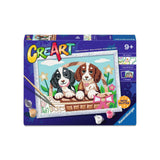 Ravensburger Creart peinture sur des chiens numériques dans le panier - afbeelding 2