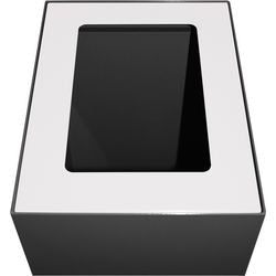 Couvercle en V 31191178 en acier galvanisé, revêtement en poudre blanc