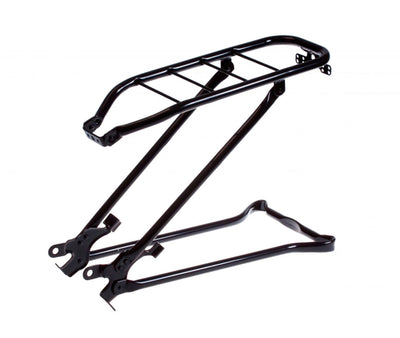 Steco porte-bagages 28 tour avec support pliable noir mat