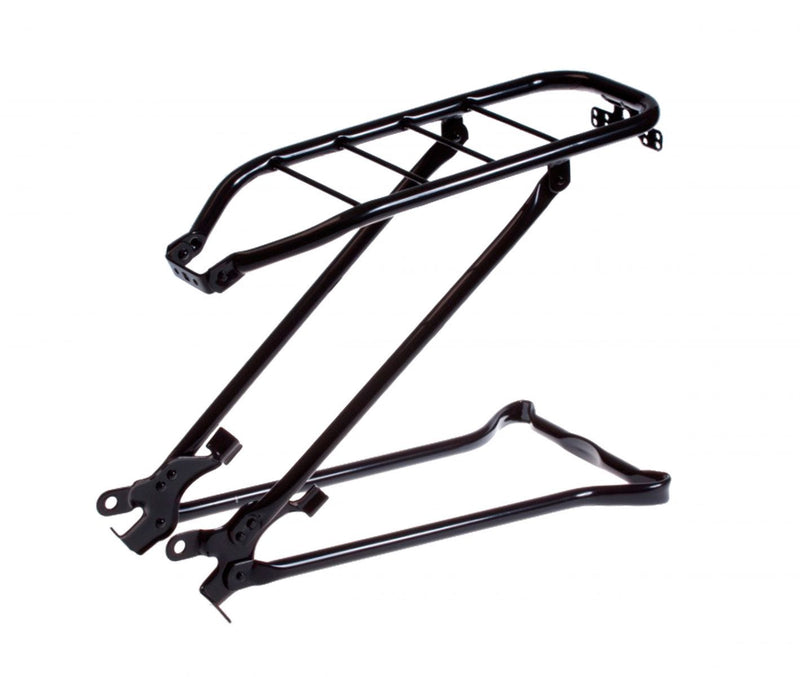 Steco porte-bagages 28 tour avec support pliable noir mat