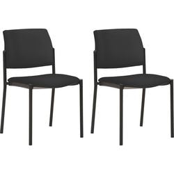 Chaise empilable mayer sitzmöbel 2518 tissu noir