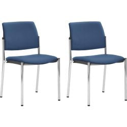 Chaise empilable mayer sitzmöbel 2518 tissu bleu