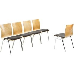 Chaise empilable mayer sitzmöbel 2118 tissu anthracite