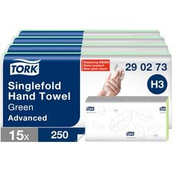 Serviettes Tork 290273 papier recyclé vert