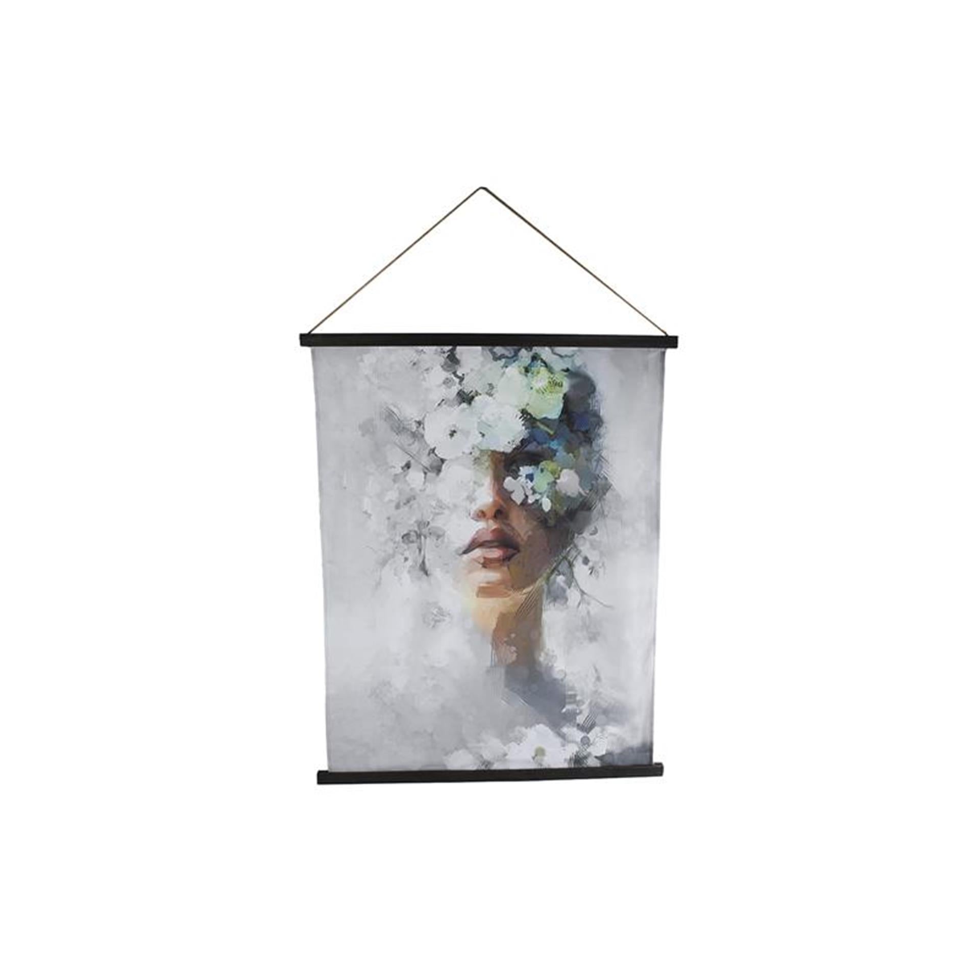 Décoration murale Cosydecor femme tissu 115x148