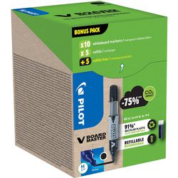 Marqueur pour tableau blanc pilot greenpack noir 2,3 mm