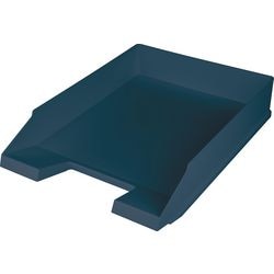 Corbeille à courrier helit bleu le bâton vert