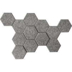 Bach hexagones acoustiques marteau polaire gris