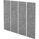 Éléments muraux acoustiques Bach Hammerer Vawp100 gris polaire