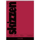 Carnet de croquis marron rouge