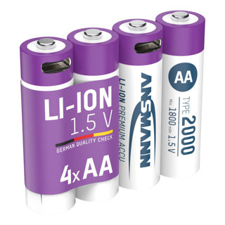 ANSMANN BAT RECHARGable AA et USB-C