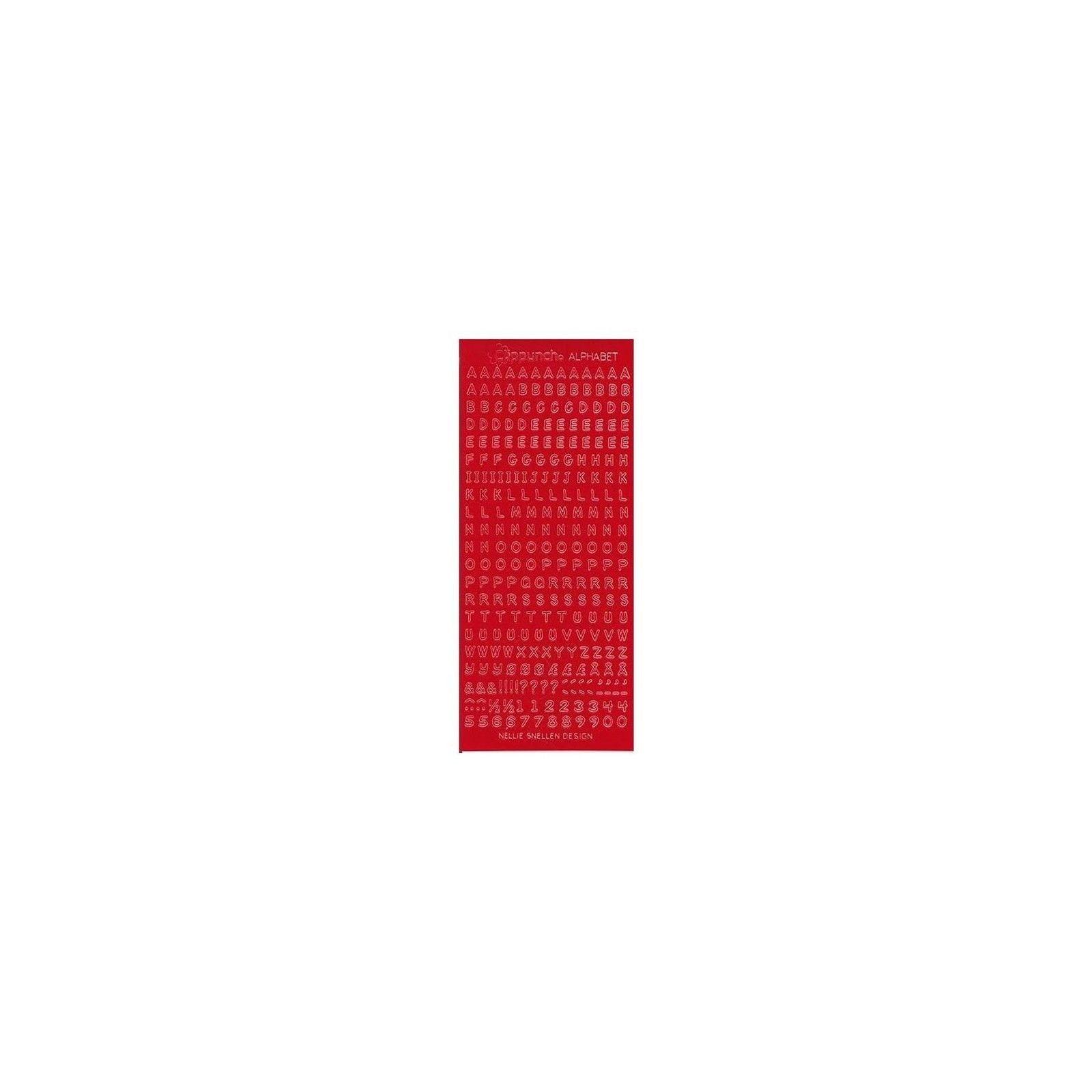 Le choix de Nellie • autocollants alphabet rouge foncé 10 pièces