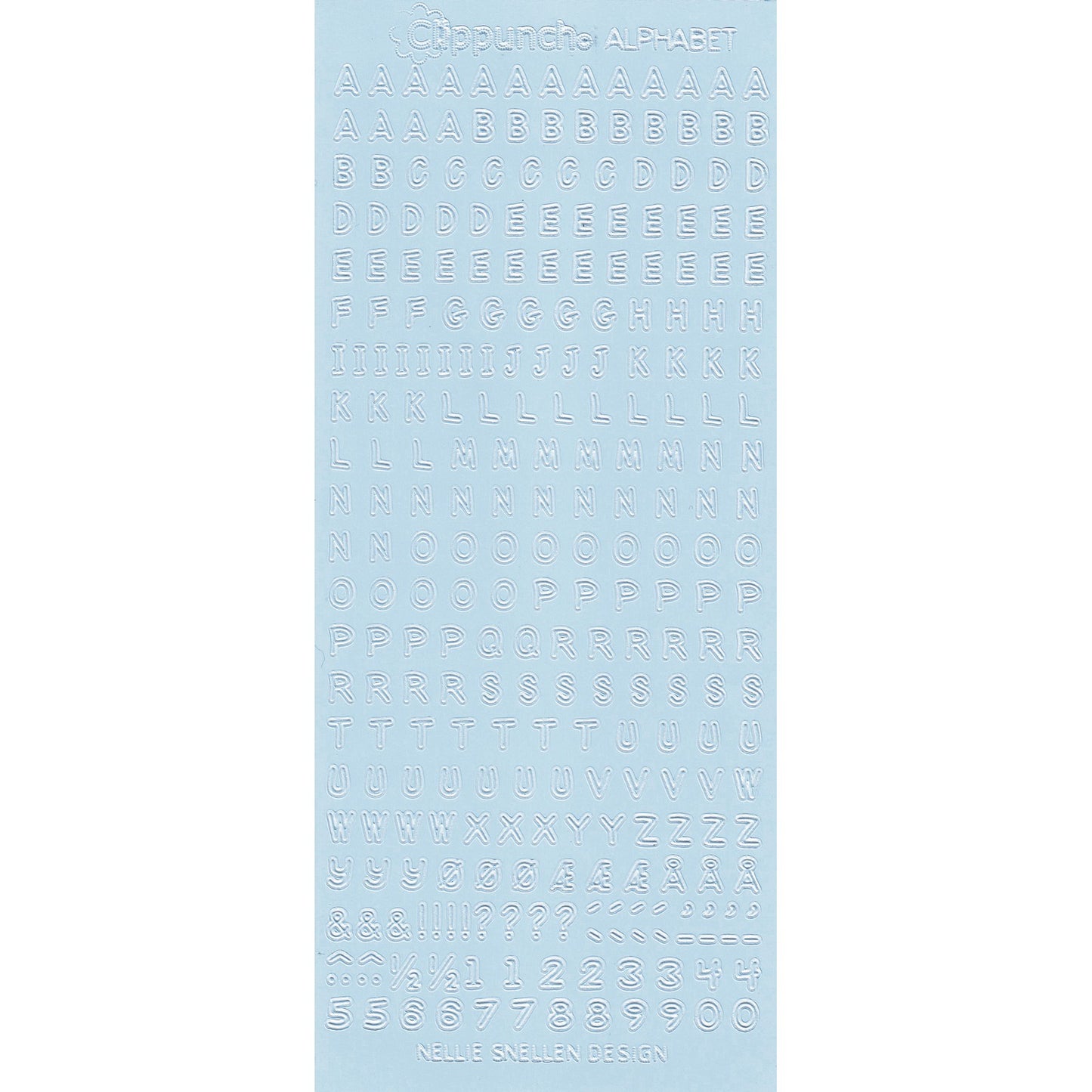 Le choix de Nellie • autocollants alphabet glace 10 pièces