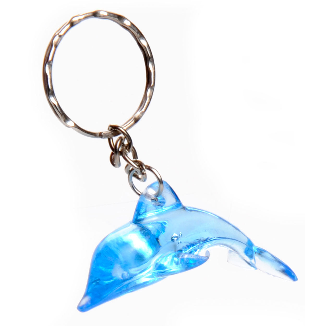 Dolphin à anneau clé, bleu transparent
