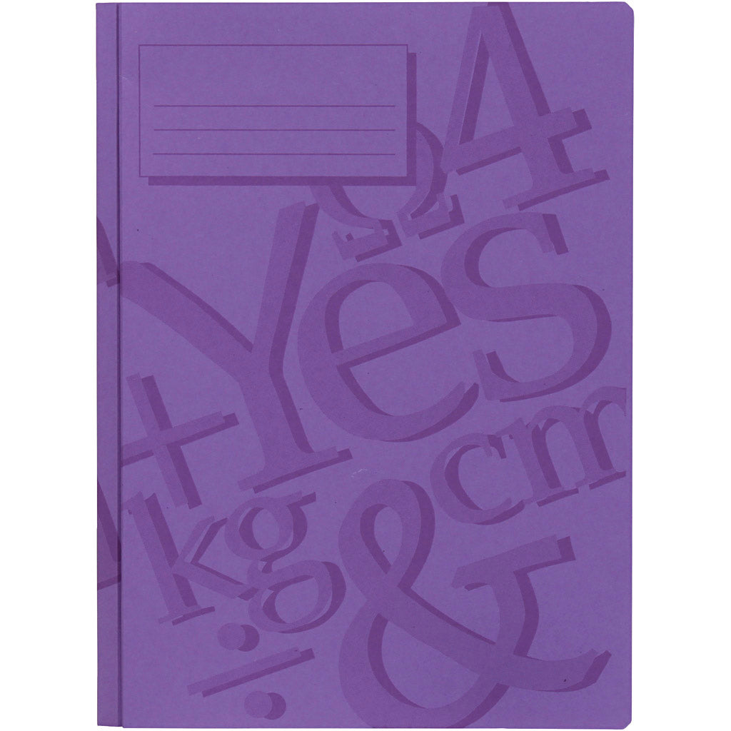 Classeur, A4, Violet, 100 pièces 1 boîte