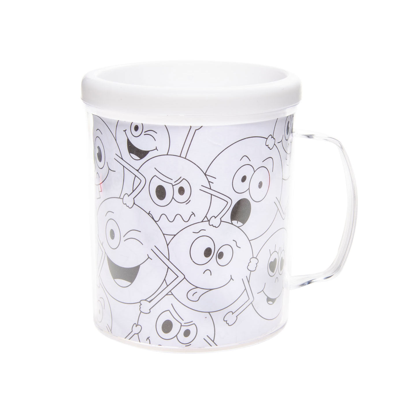 Color votre propre tasse d'un visage de sourire