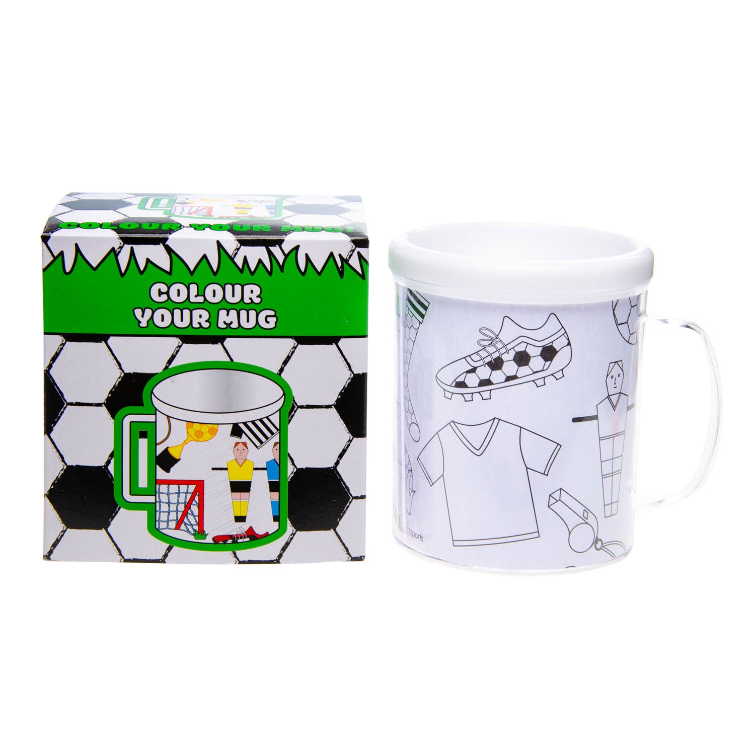 Colorez votre propre tasse de football