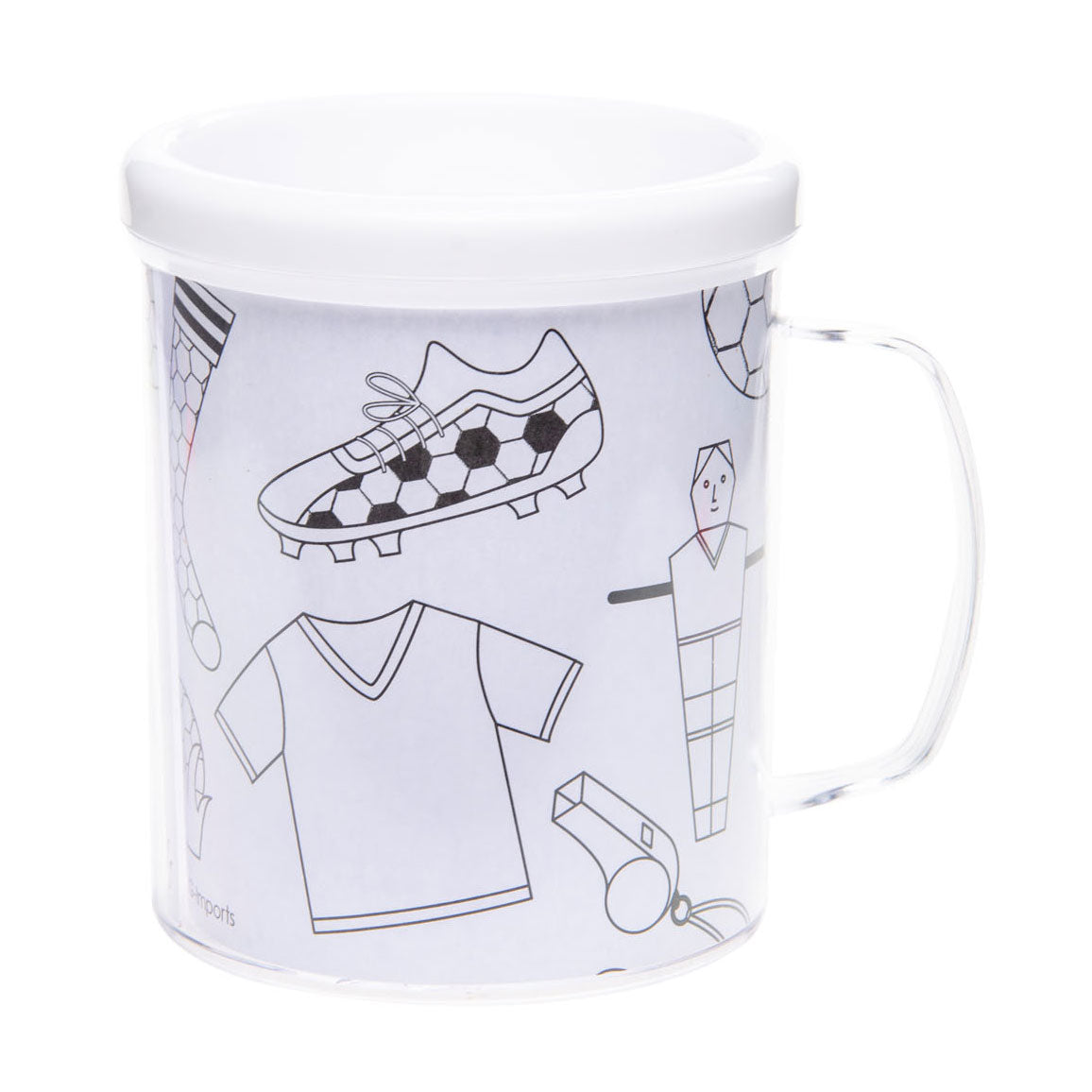 Colorez votre propre tasse de football