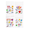 LG-IMPORTS Autocollants football scintillant