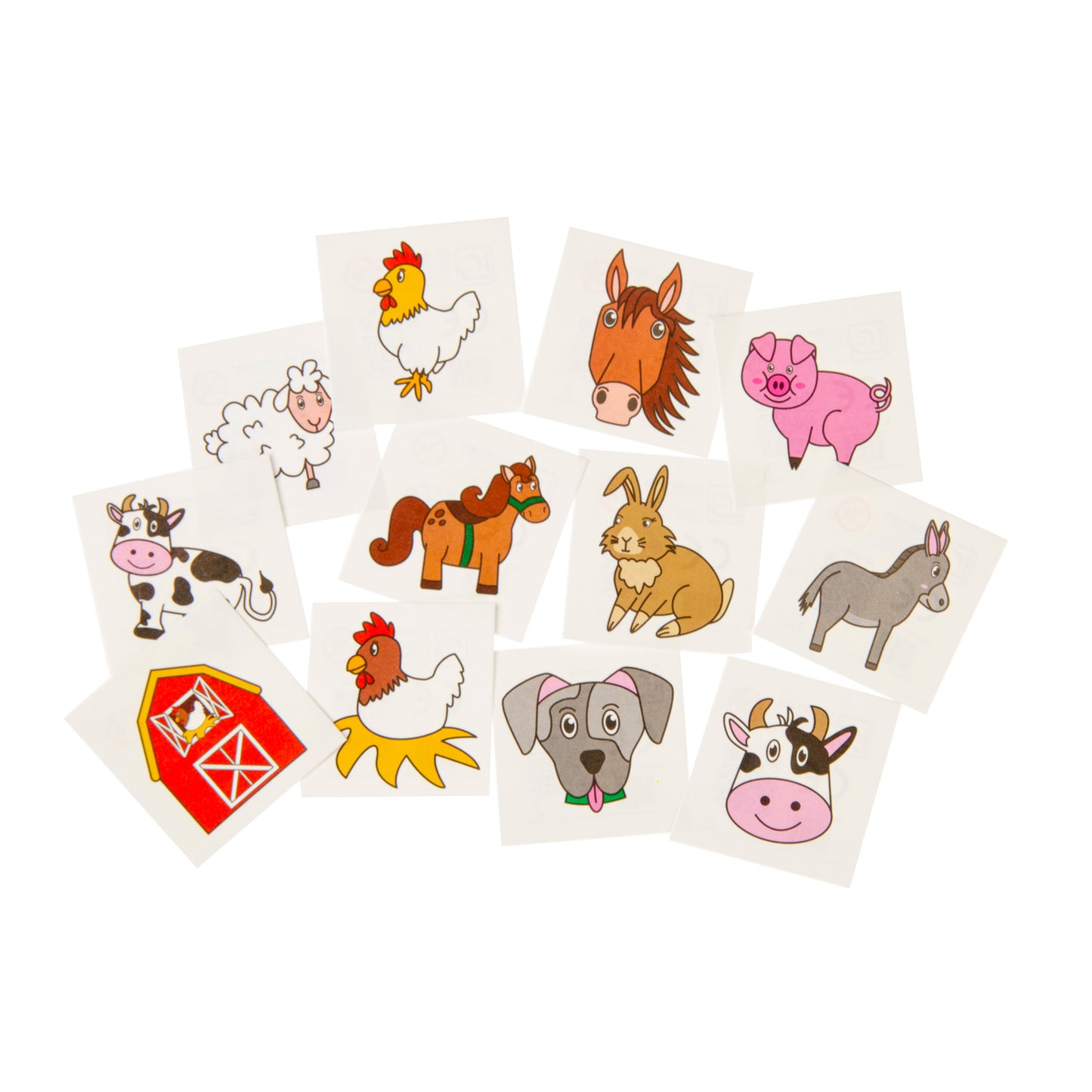 LG-IMPORTS TATOOS Farm Animals, 12e.