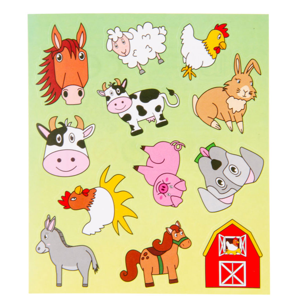 LG-IMPORTS Stickervel Farm Animaux
