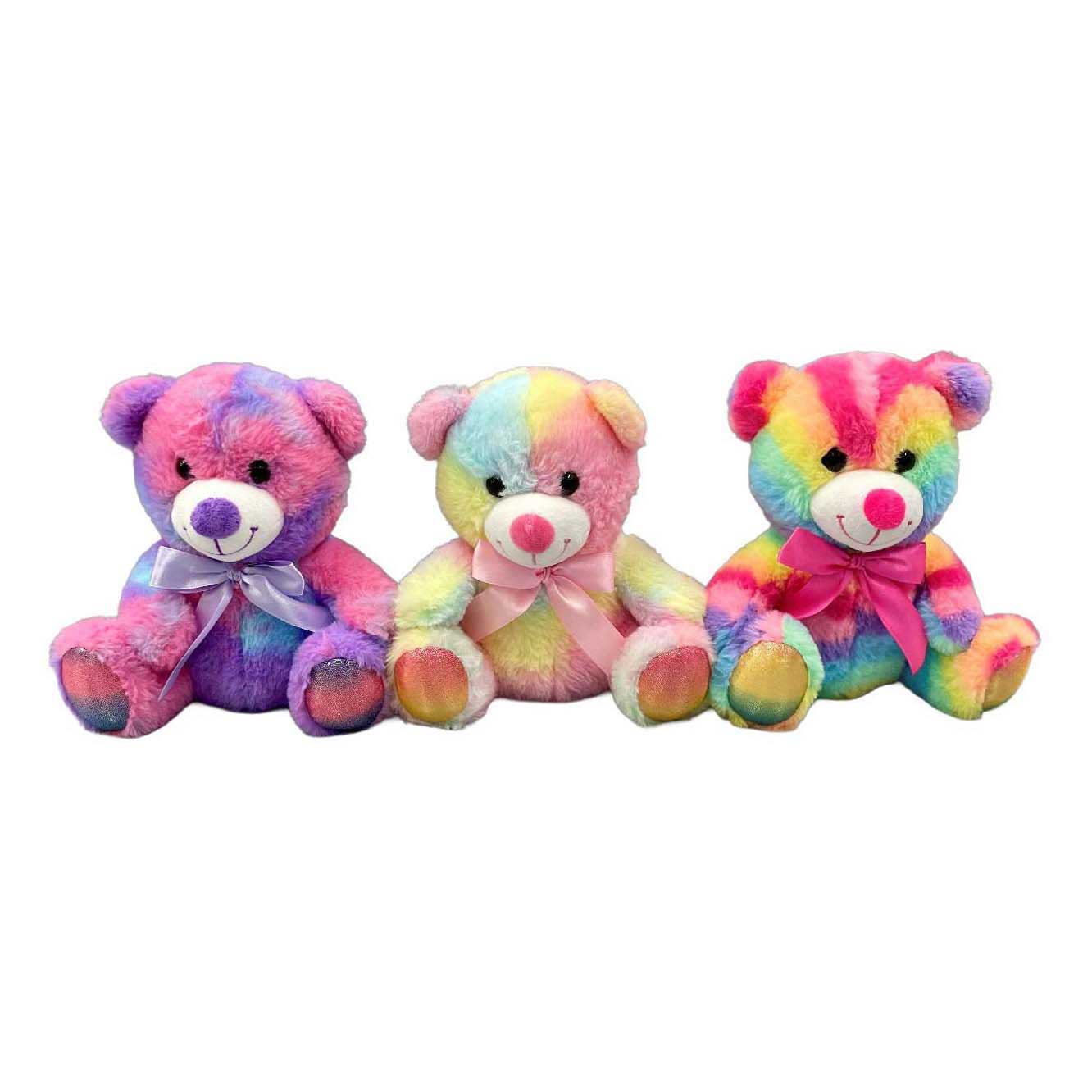 Duckiez Cuddly Bear Rainbow Colors - 21 cm