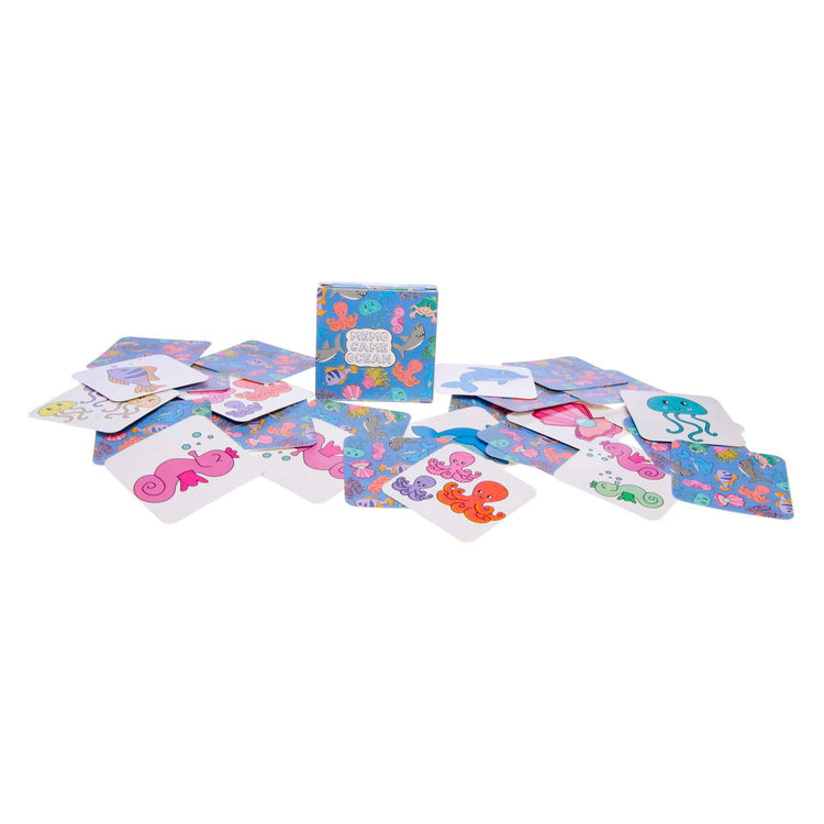 Duckiez Mini Memo Game Marine Animaux, 28 cartes