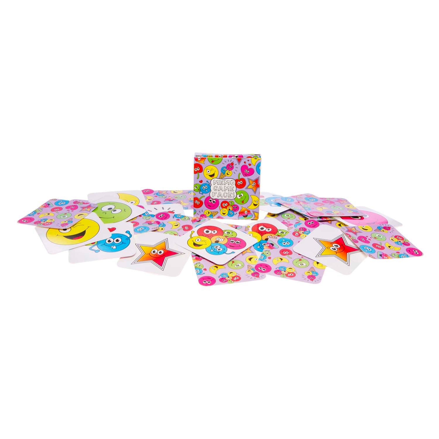 Duckiez Mini Memospel Laughing Face, 28 cartes